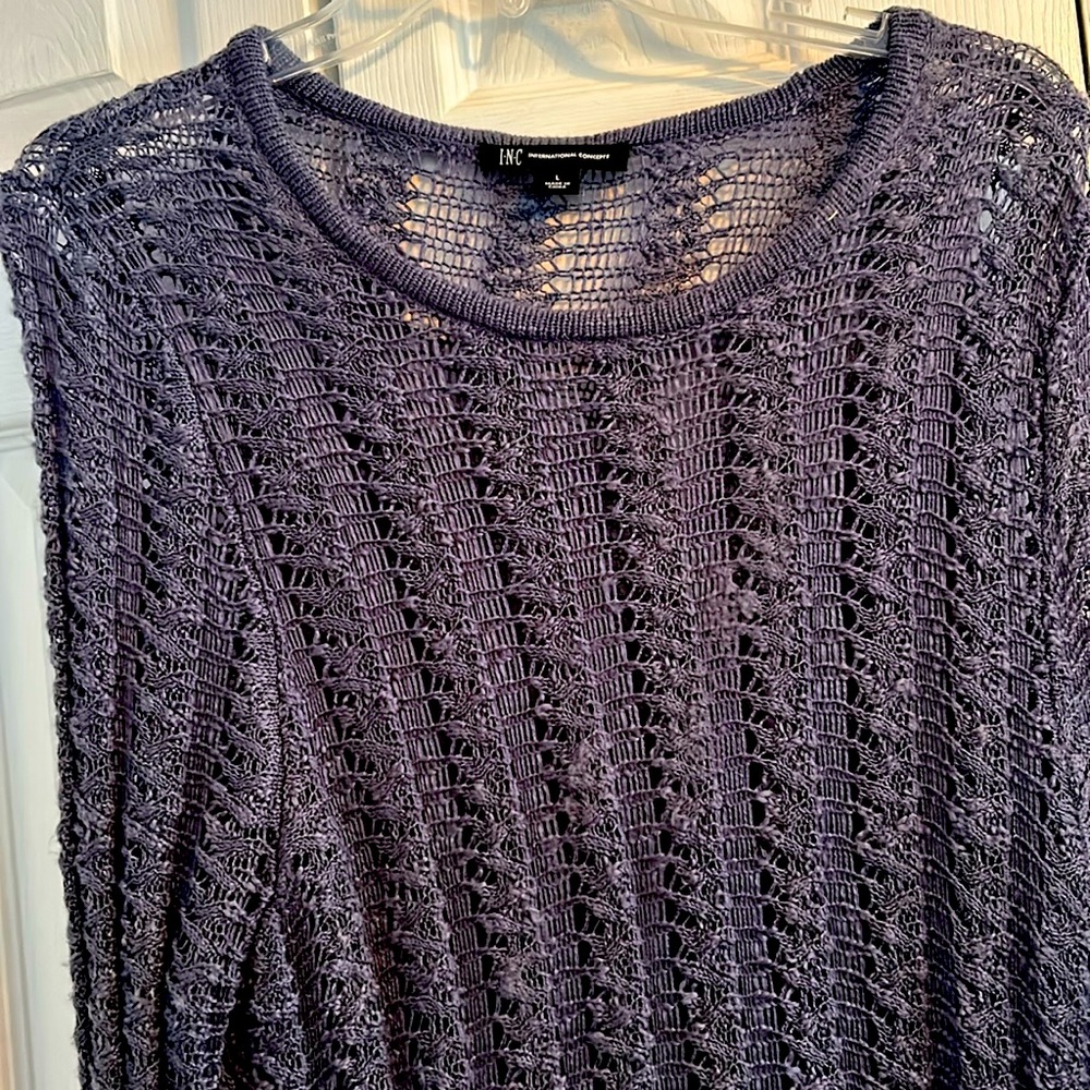 INC open weave sweater with free tank top